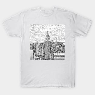 NEW YORK - pencil drawing .2 T-Shirt